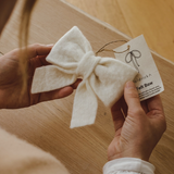 Organic Felt Wool Bow